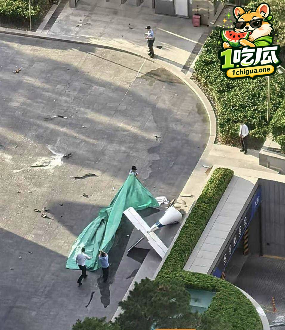 北京中国尊疑遭B12PP小型飞机撞击 残骸断裂散落街头 引起大片路人围观