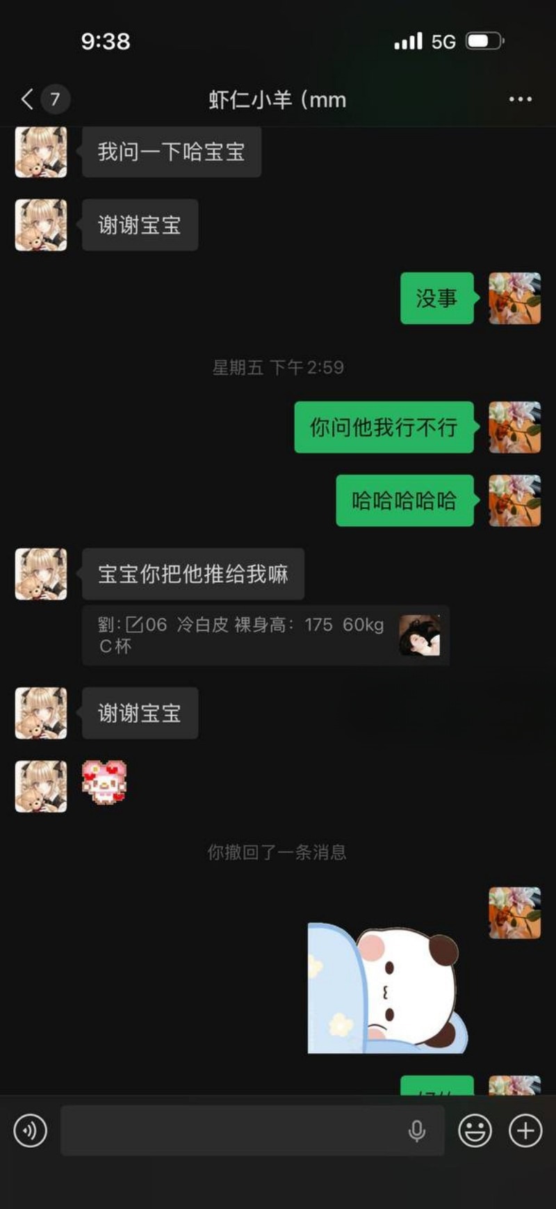 虾仁小羊赴泰聊天记录